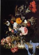 Floral, beautiful classical still life of flowers.045 unknow artist